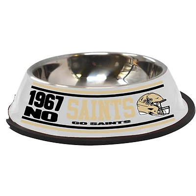 The Memory Company  New Orleans Saints Stainless Steel Pet Bowl