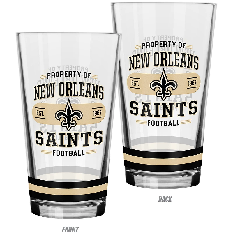 The Sports Vault New Orleans Saints Lot de 2 verres à mélanger
