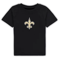 T-shirt noir avec logo principal New Orleans Saints pour tout-petit