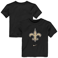 T-shirt Nike noir pour enfant avec logo principal des Saints de la Nouvelle-Orléans