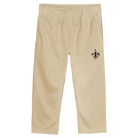 Toddler Outerstuff Black/Vegas Gold New Orleans Saints Red Zone V-Neck T-Shirt & Pants Set