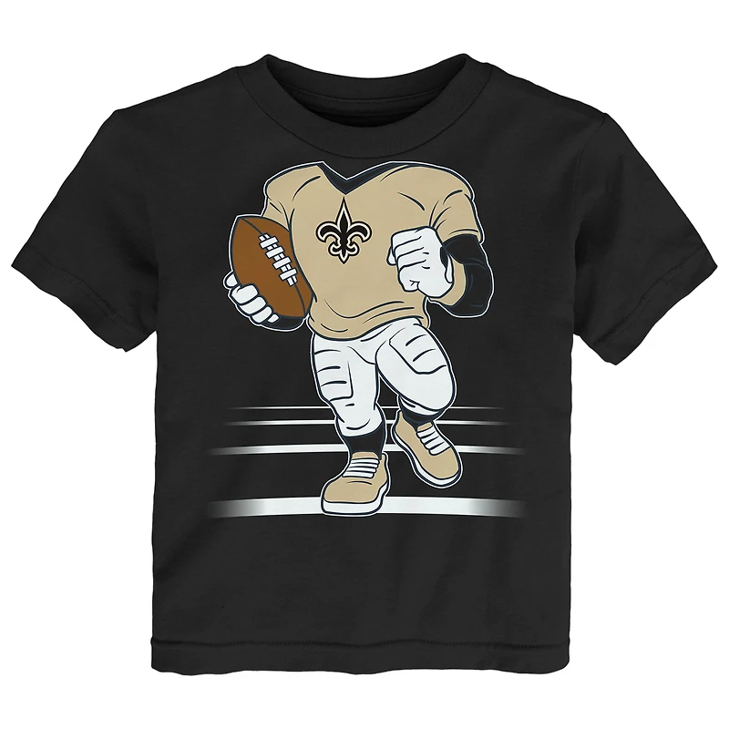 Toddler Outerstuff Black New Orleans Saints Game Fit T-Shirt