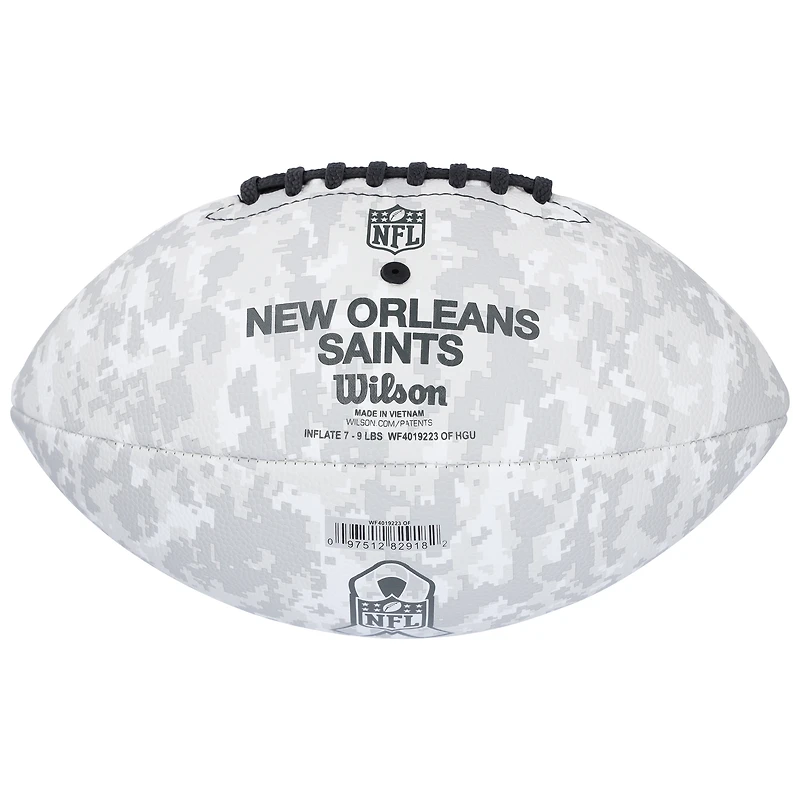 Tyler Shough New Orleans Saints Autographed 2024 Salute To Service Wilson Football
