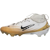 Tyler Shough New Orleans Saints Autographed Game-Used White/Gold Nike Cleats from the 2025-26 NFL Season