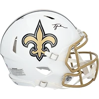 Tyler Shough New Orleans Saints Autographed Riddell 2025 Alternate Speed Authentic Helmet  