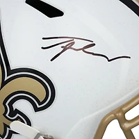 Tyler Shough New Orleans Saints Autographed Riddell 2025 Alternate Speed Replica Helmet