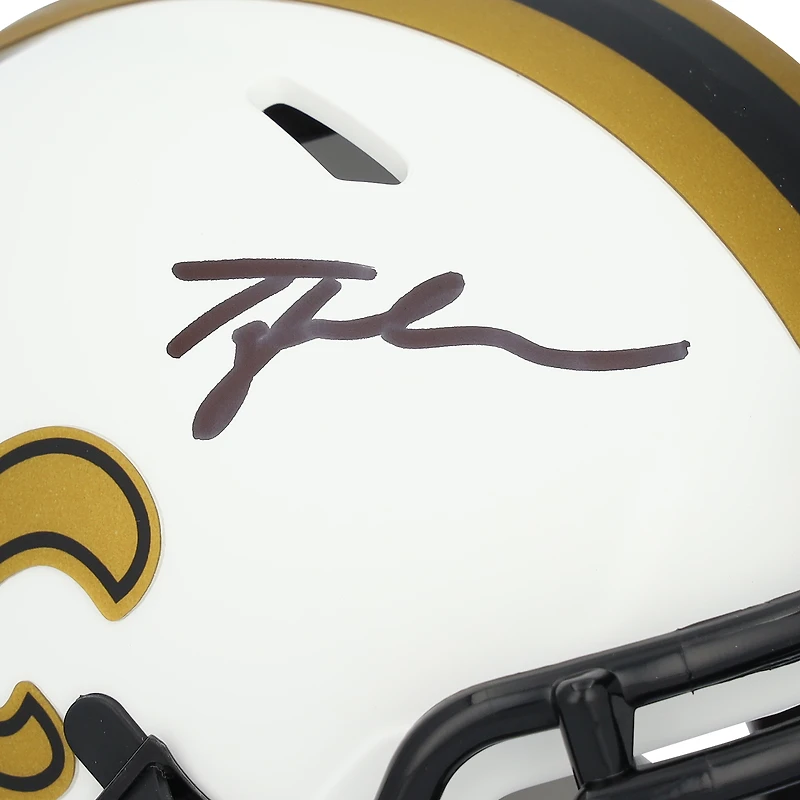Tyler Shough New Orleans Saints Autographed Riddell Lunar Speed Mini Helmet  