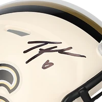 Tyler Shough New Orleans Saints Autographed Riddell Retro Speed Mini Helmet