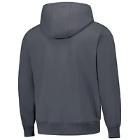 Unisex Dunbrooke  Graphite New Orleans Saints Defender Quarter-Zip Hoodie