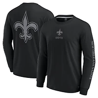 Unisex Fanatics Black New Orleans Saints Elements Strive Long Sleeve T-Shirt