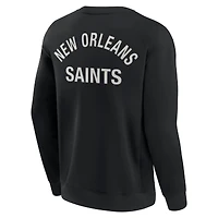 Unisex Fanatics Black New Orleans Saints Elements Super Soft Pullover Sweatshirt