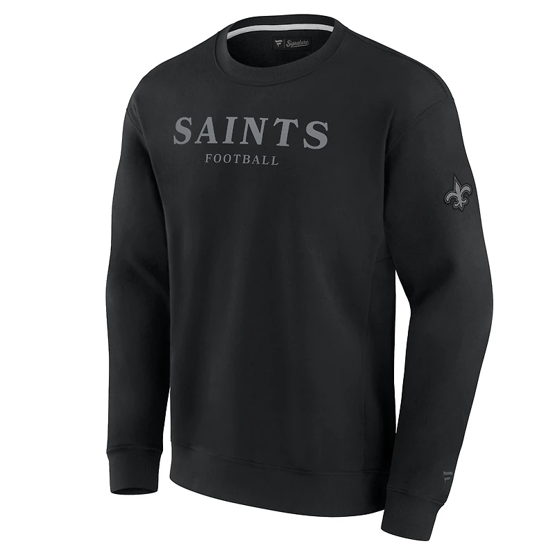 Unisex Fanatics  Black New Orleans Saints Elements Unlimited Fleece Pullover Sweatshirt
