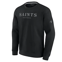 Unisex Fanatics  Black New Orleans Saints Elements Unlimited Fleece Pullover Sweatshirt