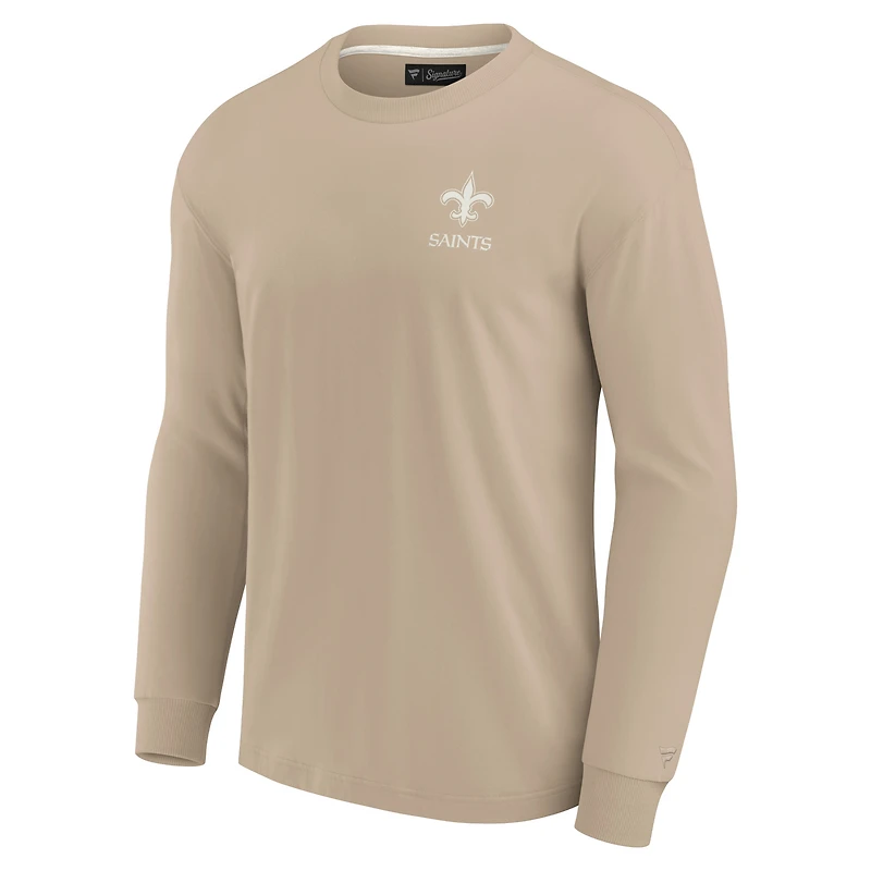 Unisex Fanatics Khaki New Orleans Saints Elements Super Soft Long Sleeve T-Shirt