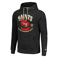 Unisex Homage Charcoal New Orleans Saints NFL x Guy Fieri’s Flavortown Tri-Blend Pullover Hoodie
