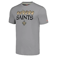 T-shirt unisexe gris hommage New Orleans Saints en langue des signes américaine