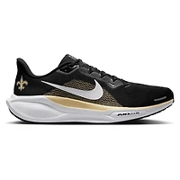 Baskets unisexes Nike Air Zoom Pegasus 41 noires des Saints de la Nouvelle-Orléans