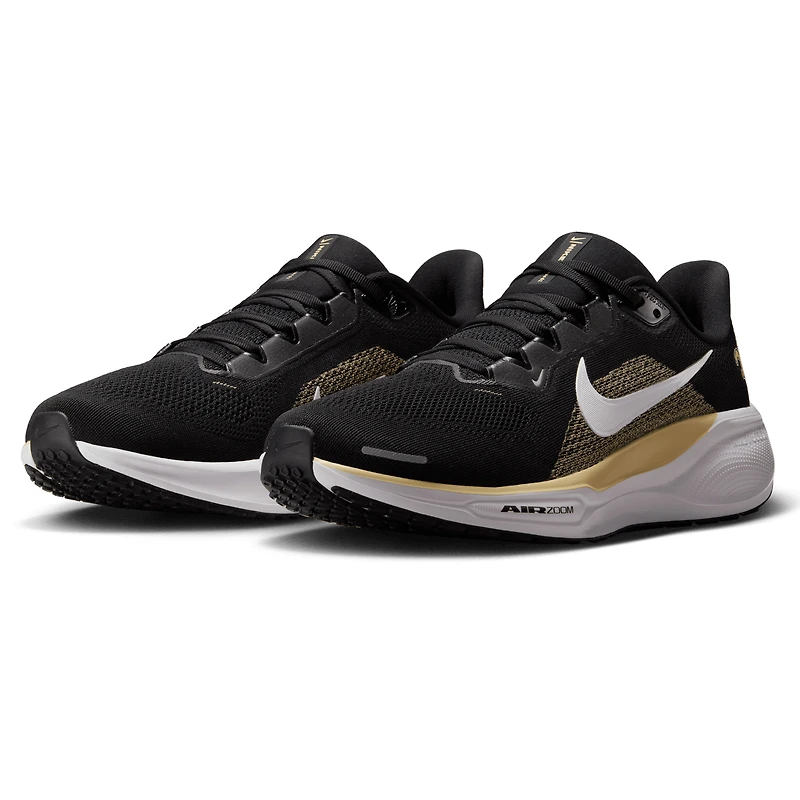 Baskets unisexes Nike Air Zoom Pegasus 41 noires des Saints de la Nouvelle-Orléans
