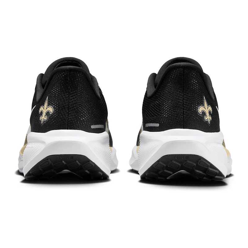 Baskets unisexes Nike Air Zoom Pegasus 41 noires des Saints de la Nouvelle-Orléans