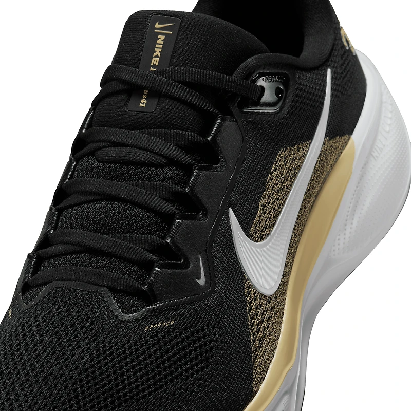 Baskets unisexes Nike Air Zoom Pegasus 41 noires des Saints de la Nouvelle-Orléans