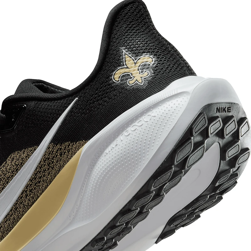 Baskets unisexes Nike Air Zoom Pegasus 41 noires des Saints de la Nouvelle-Orléans
