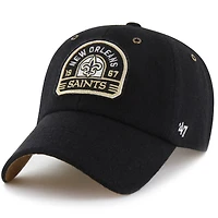 Unisex Stoney Clover Lane x '47 Black New Orleans Saints Field Goal Clean Up Adjustable Hat