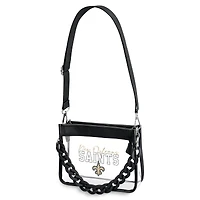 Sac bandoulière mini à chaîne en plastique WEAR by Erin Andrews New Orleans Saints