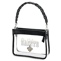 Mini sac bandoulière à chaîne en plastique WEAR by Erin Andrews des Saints de la Nouvelle-Orléans