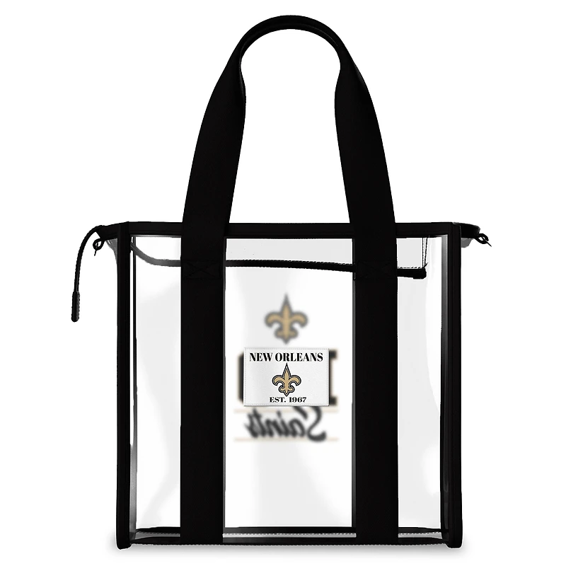 Sac fourre-tout WEAR by Erin Andrews New Orleans Saints Stadium avec bordure aux couleurs de l'équipe
