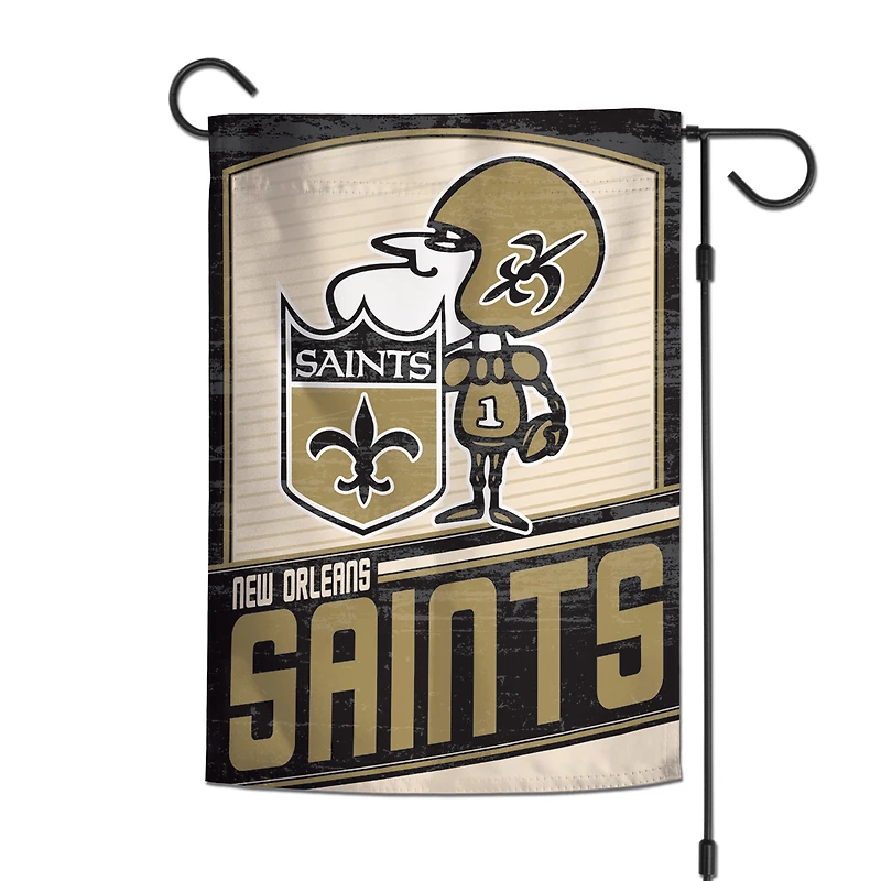 Drapeau de jardin double face WinCraft New Orleans Saints, 30,5 x 45,7 cm