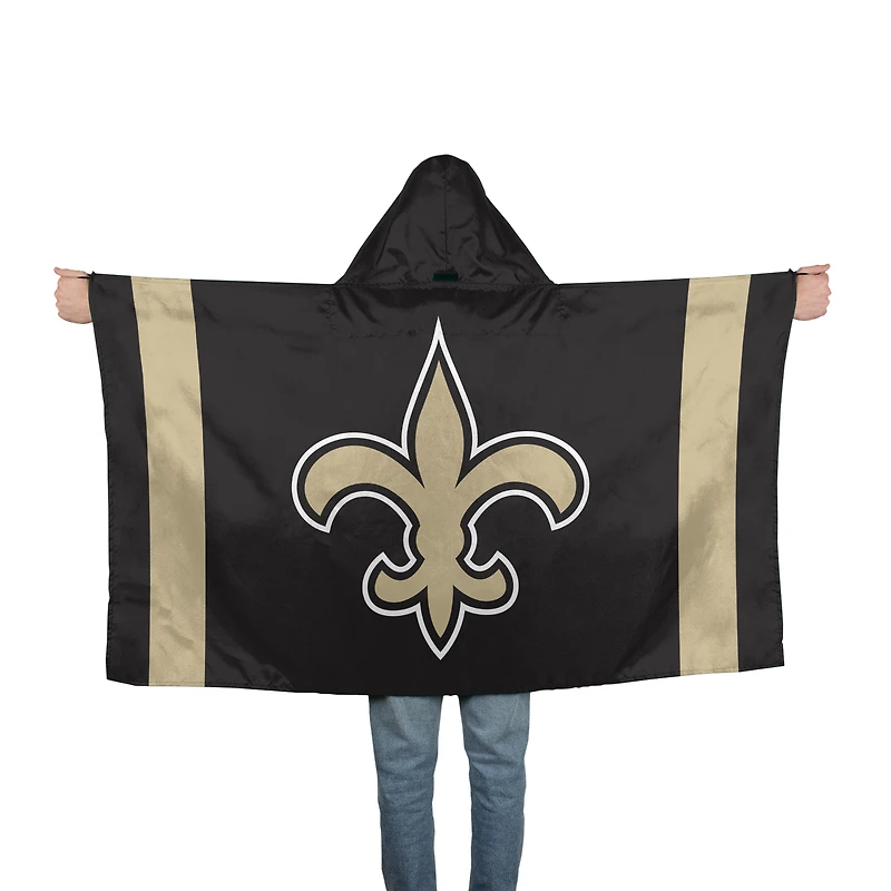 Drapeau à capuche WinCraft New Orleans Saints 3' x 5'