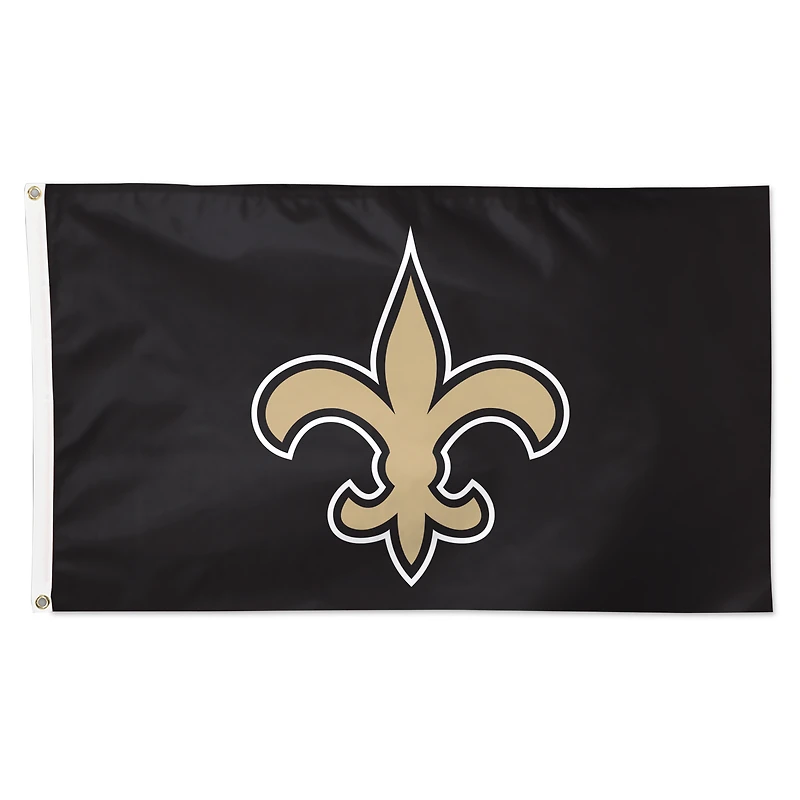 WinCraft New Orleans Saints 3' x 5' Logo principal simple face - Drapeau