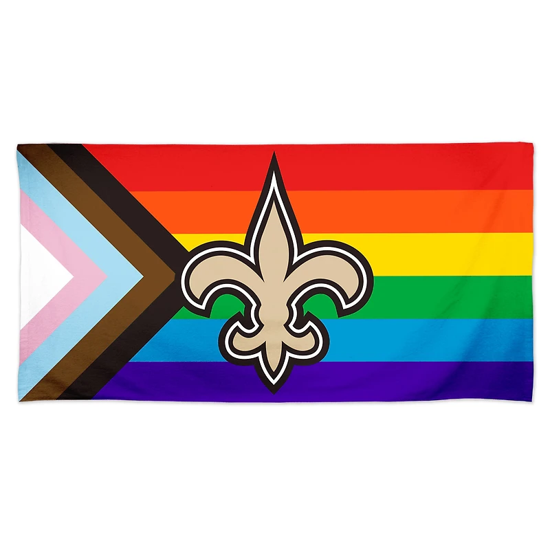 WinCraft New Orleans Saints 30'' x 60'' Pride Spectra Beach Towel