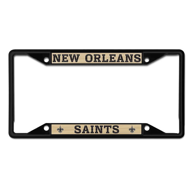 WinCraft New Orleans Saints Cadre de plaque d'immatriculation couleur chrome