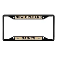 WinCraft New Orleans Saints Cadre de plaque d'immatriculation couleur chrome