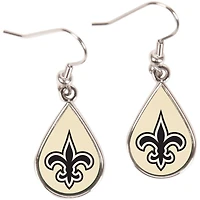 WinCraft New Orleans Saints Boucles d'oreilles pendantes en forme de larme