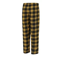 Ensemble pyjama en flanelle noir/or pour femme Concepts Sport New Orleans Saints Avondale avec t-shirt et pantalon