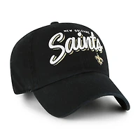 Casquette ajustable Ariana Clean Up noire '47 pour femme des Saints de la Nouvelle-Orléans