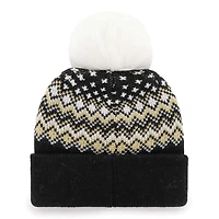 Women's '47 Black New Orleans Saints Elsa Cuffed Knit Hat with Pom