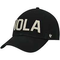 Casquette ajustable '47 noire New Orleans Saints Finley Clean Up pour femme