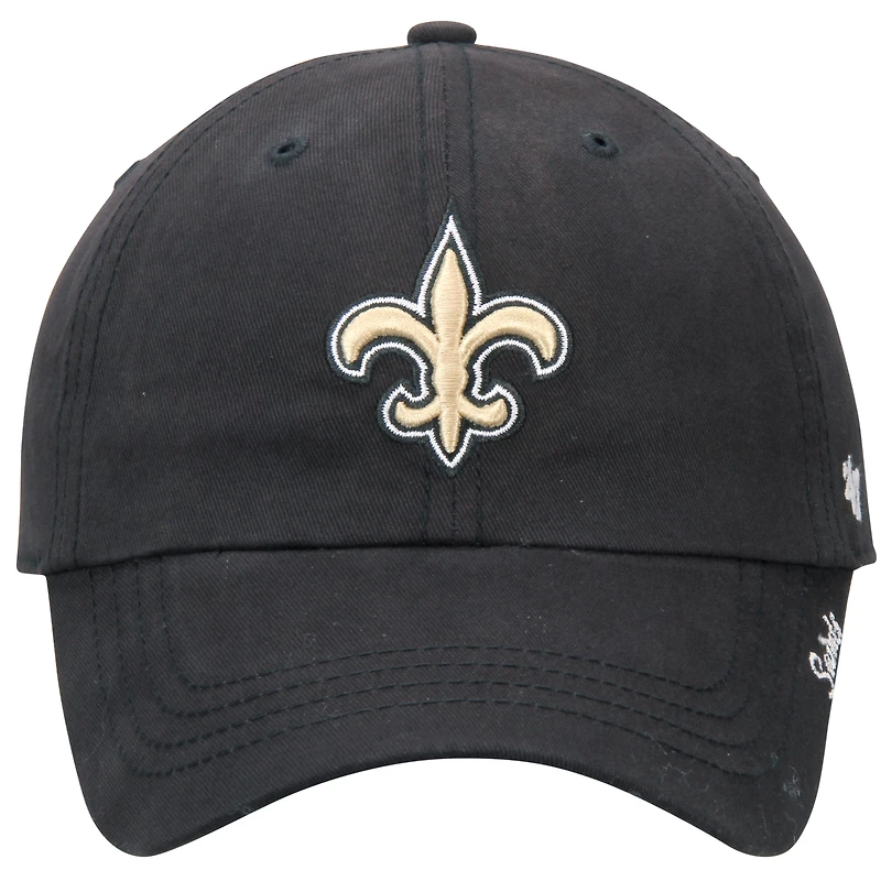 Casquette réglable '47 New Orleans Saints Miata Clean Up pour femme