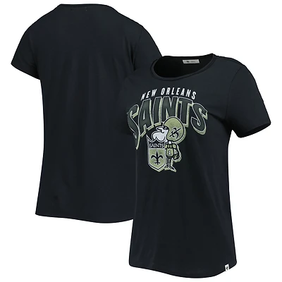 T-shirt '47 noir New Orleans Saints Treasure Frankie pour femme