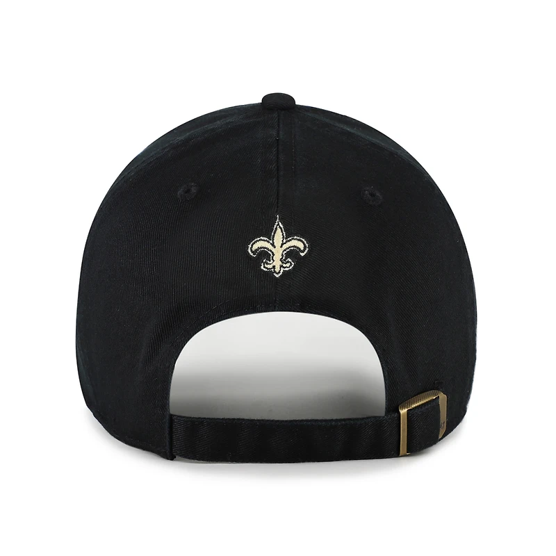 Women's '47  Black New Orleans Saints Zoey Clean Up Adjustable Hat