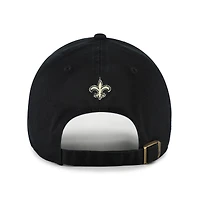 Women's '47  Black New Orleans Saints Zoey Clean Up Adjustable Hat