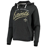 Sweat à capuche '47 Heather Charcoal New Orleans Saints Cross Script Emerson pour femme