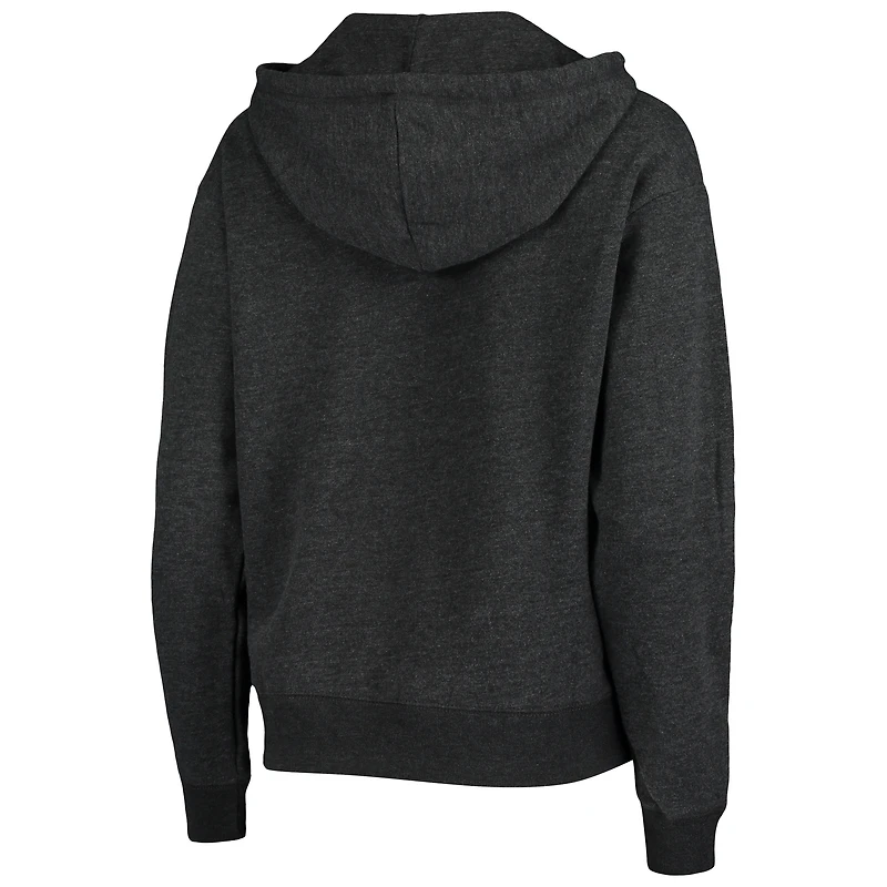 Sweat à capuche '47 Heather Charcoal New Orleans Saints Cross Script Emerson pour femme