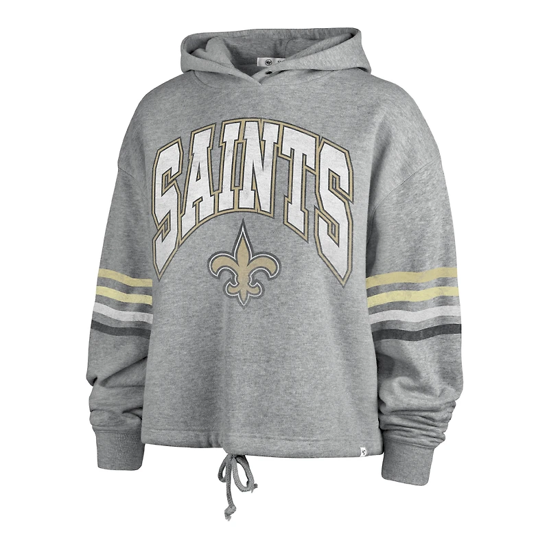 Sweat à capuche '47 Heather Grey New Orleans Saints Upland Bennett pour femmes