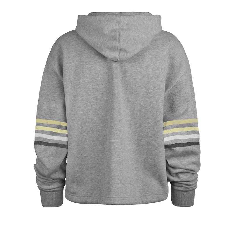 Women's '47 Heather Gray New Orleans Saints Upland Bennett Pullover Hoodie