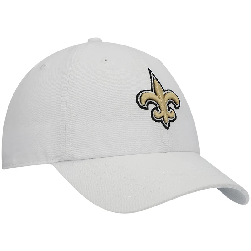 Women's '47 White New Orleans Saints Miata Clean Up Logo Adjustable Hat