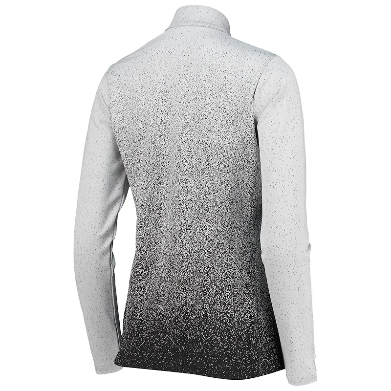 Women's Antigua White/Black New Orleans Saints Guide Full-Zip Jacket